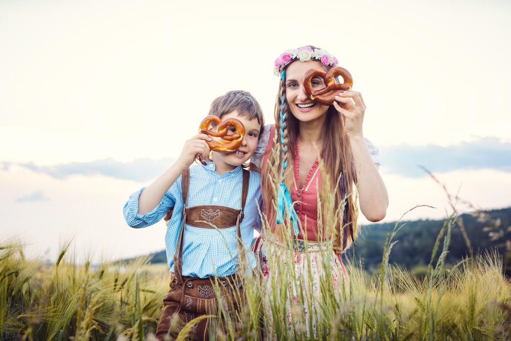 Bavarian Boy with Mother