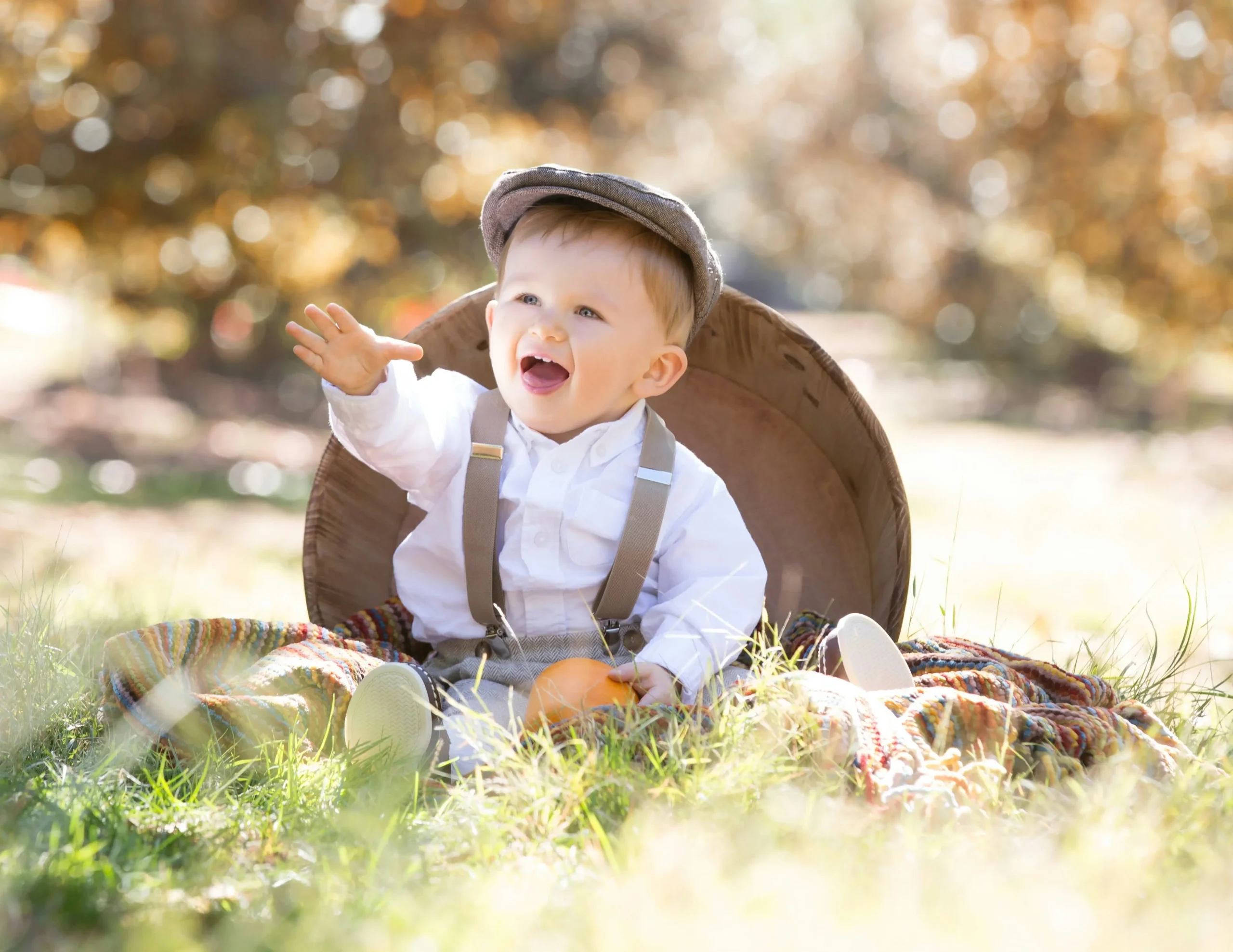 little baby boy fashion dressed portrait