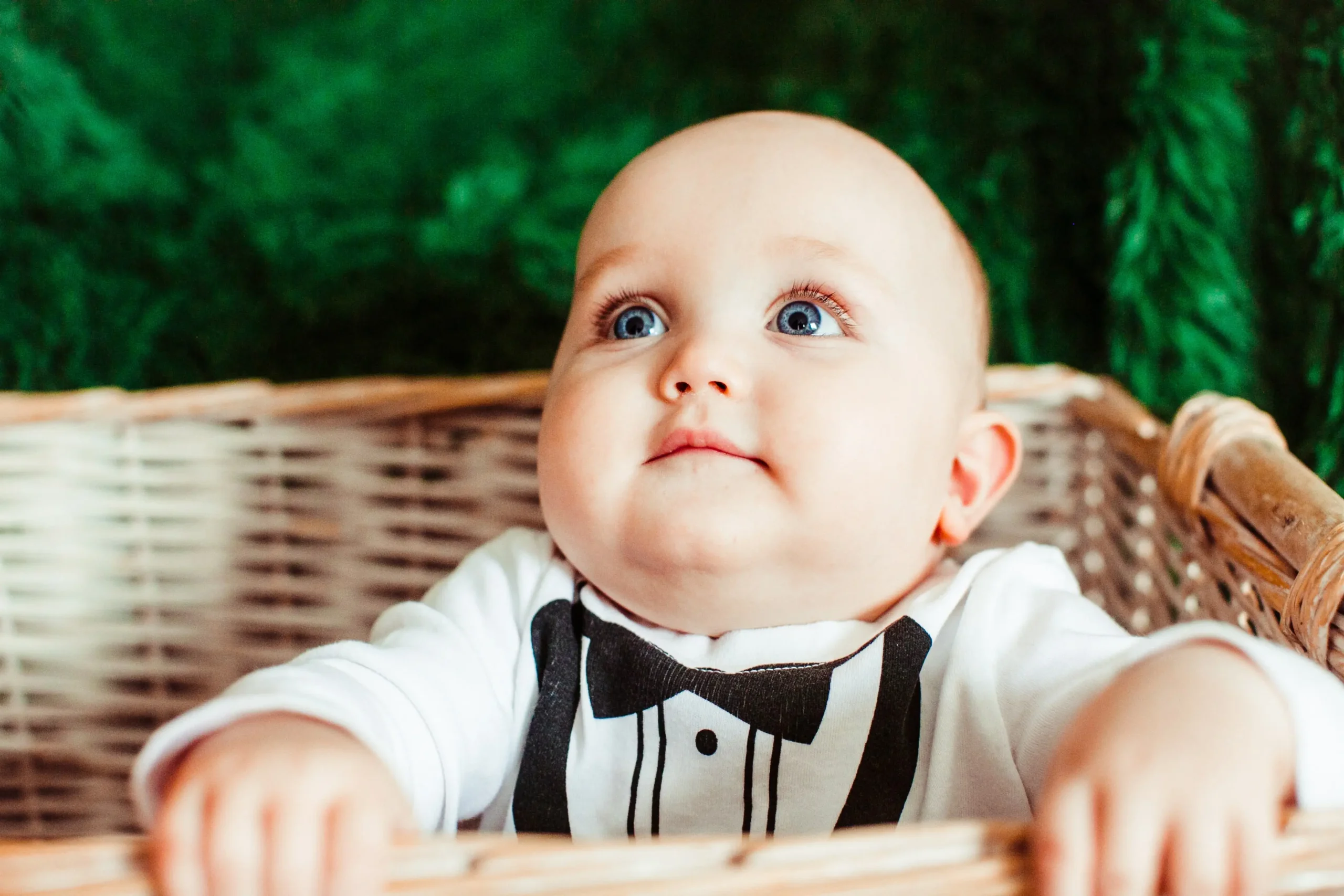 blue eyed cute little baby boy