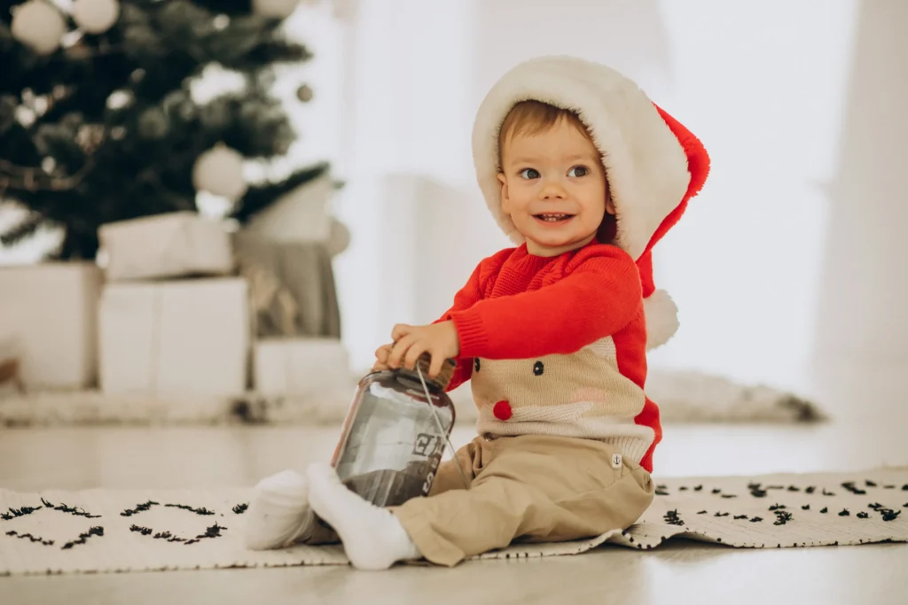 cute baby santa cap