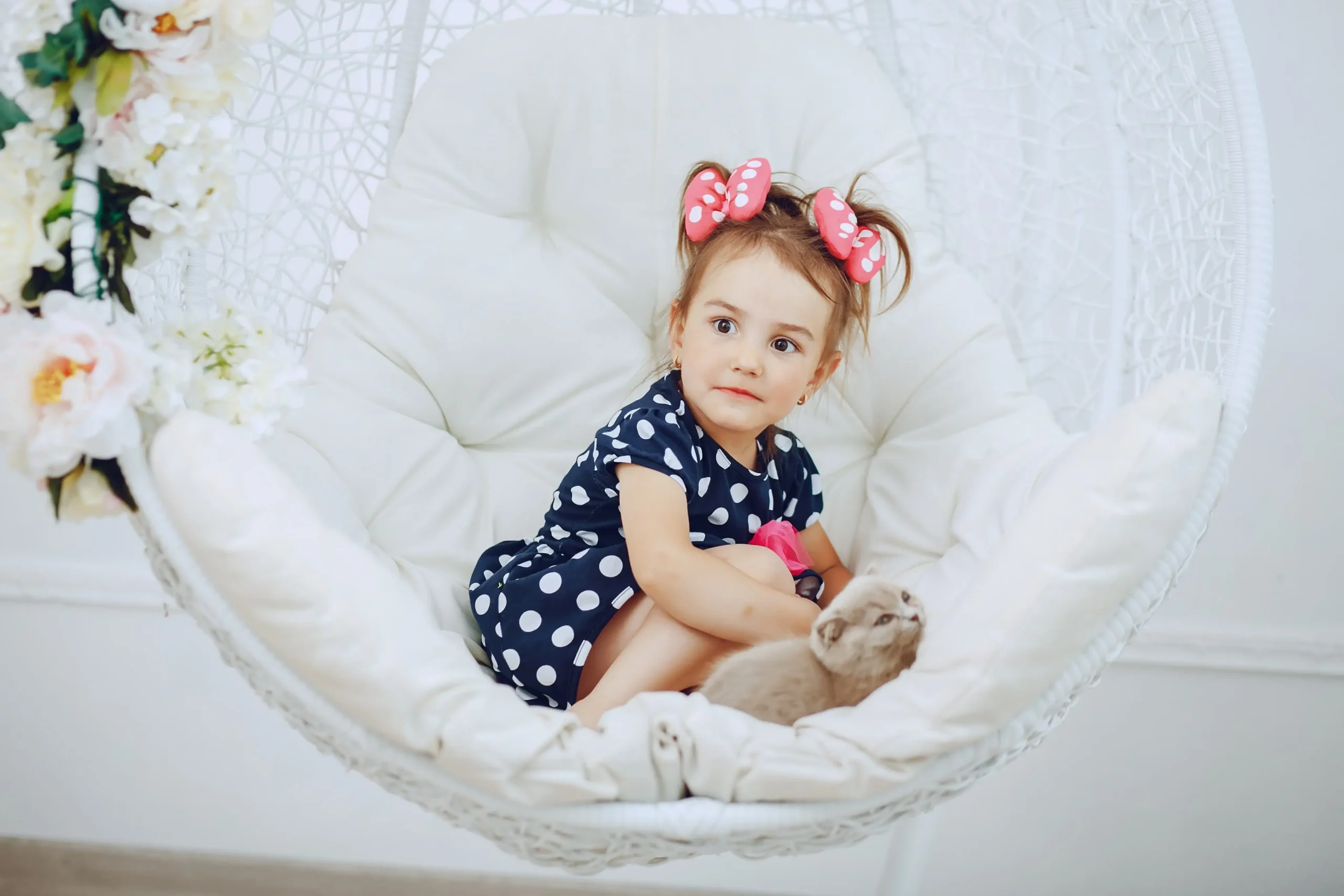 little beautiful modern baby girl